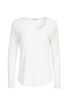 106 Mesh Sleeve Top White - Naya