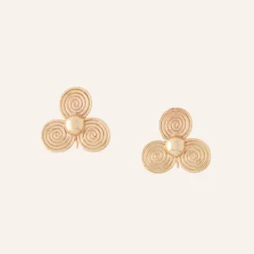 14K Small Petal Earrings