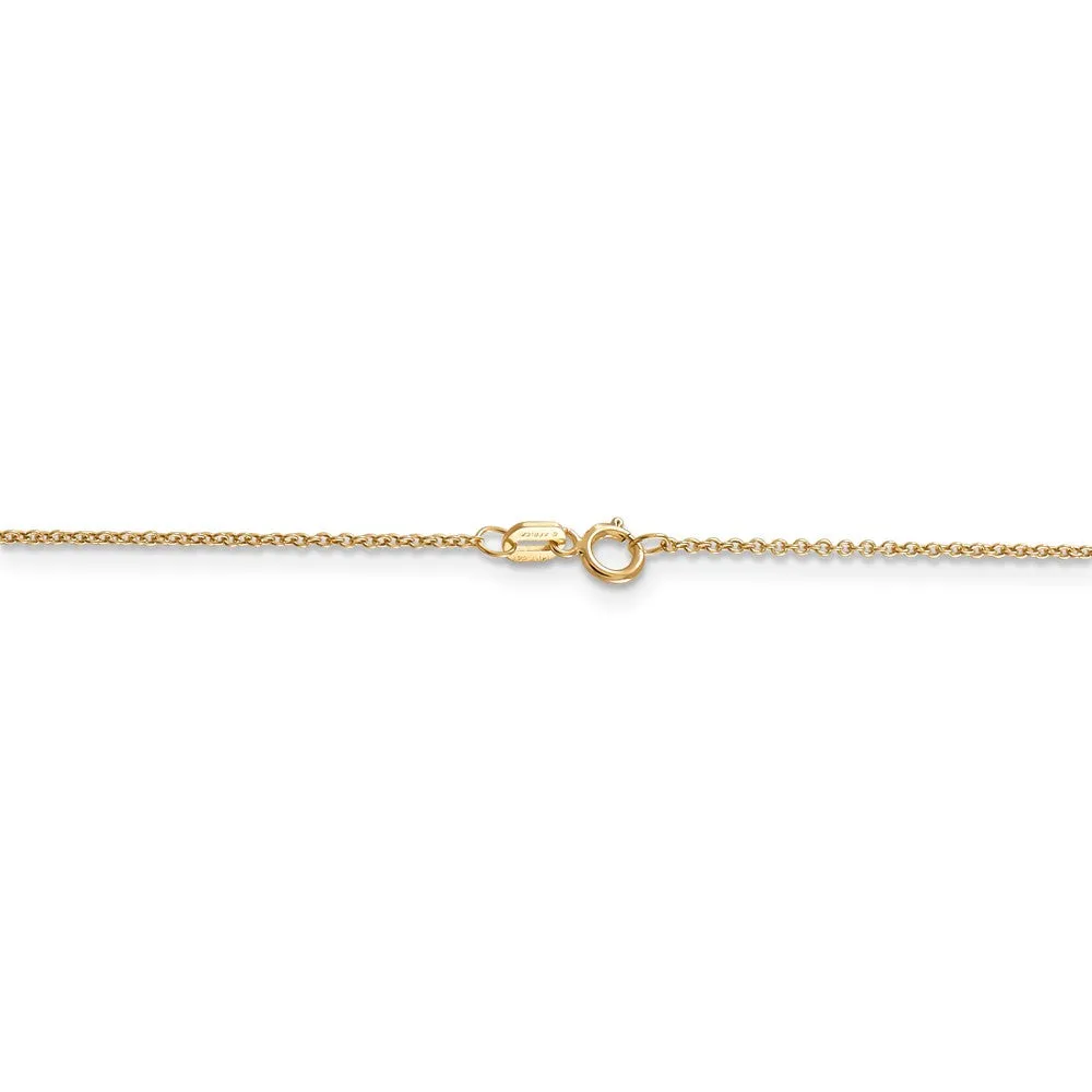 14k Two Tone Gold Sweet 15 Our Lady of Guadalupe Necklace
