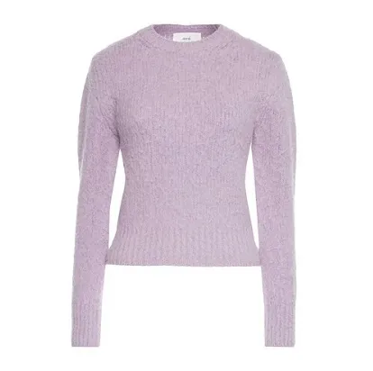 AMI PARIS  |Wool Long Sleeves Plain Medium V-neck & Crew neck
