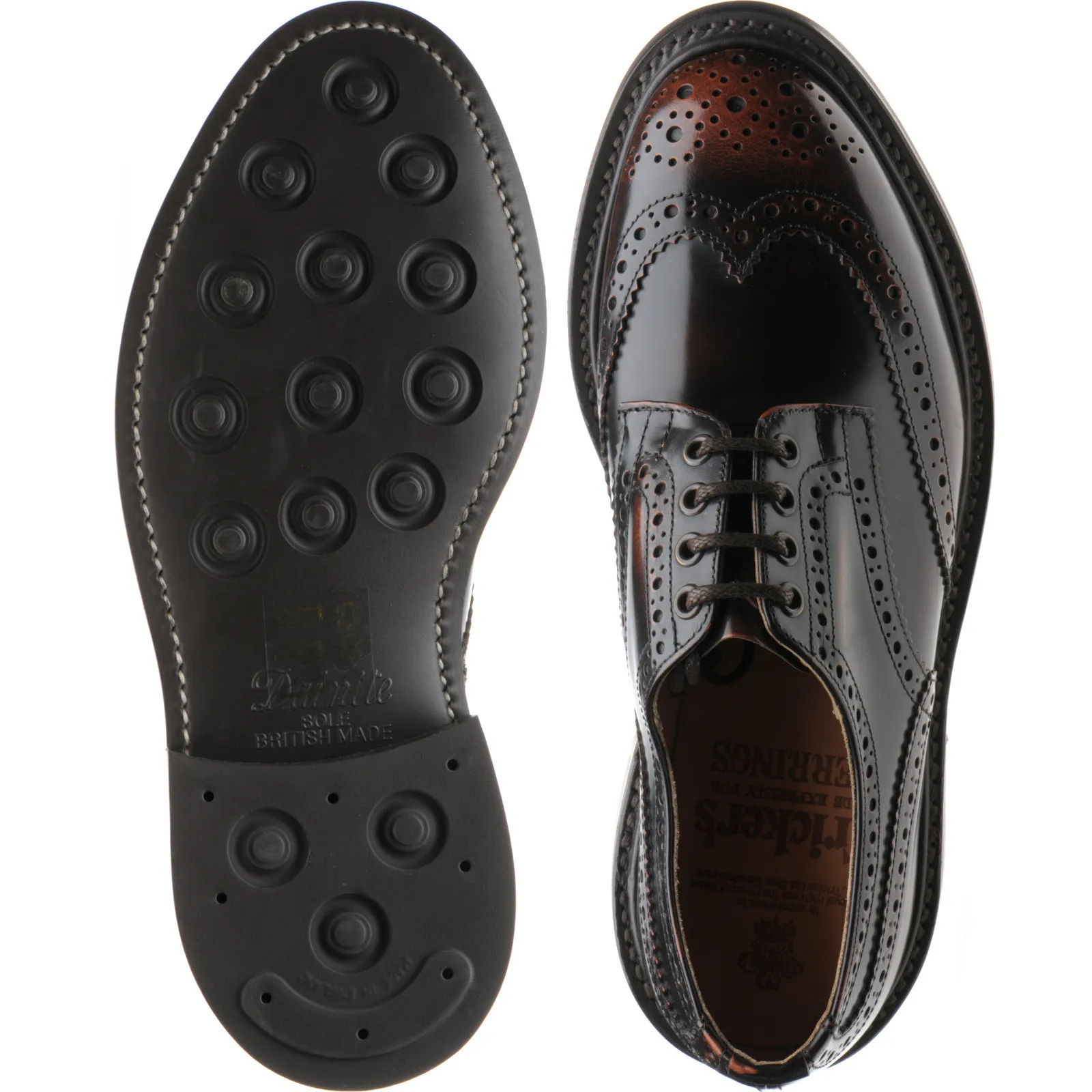 Bourton  rubber-soled brogues