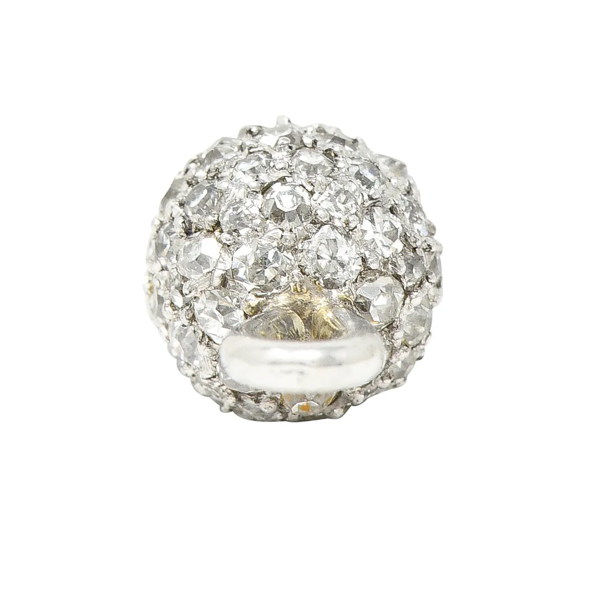 Cartier Edwardian 1.00 CTW Pavé Diamond Platinum Antique Ball Charm