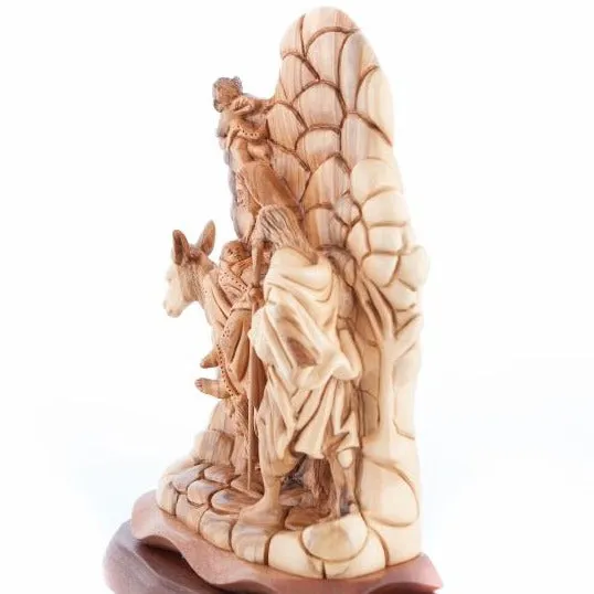 Flight into Egypt, 9.4Carved Olive Wood