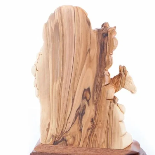 Flight into Egypt, 9.4Carved Olive Wood