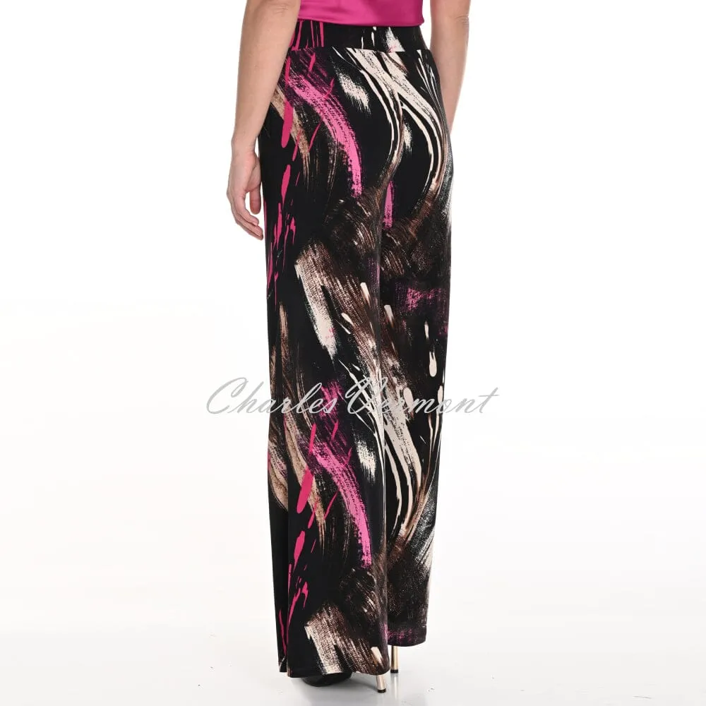 Frank Lyman Brush Stroke Print Trouser - Style 243121