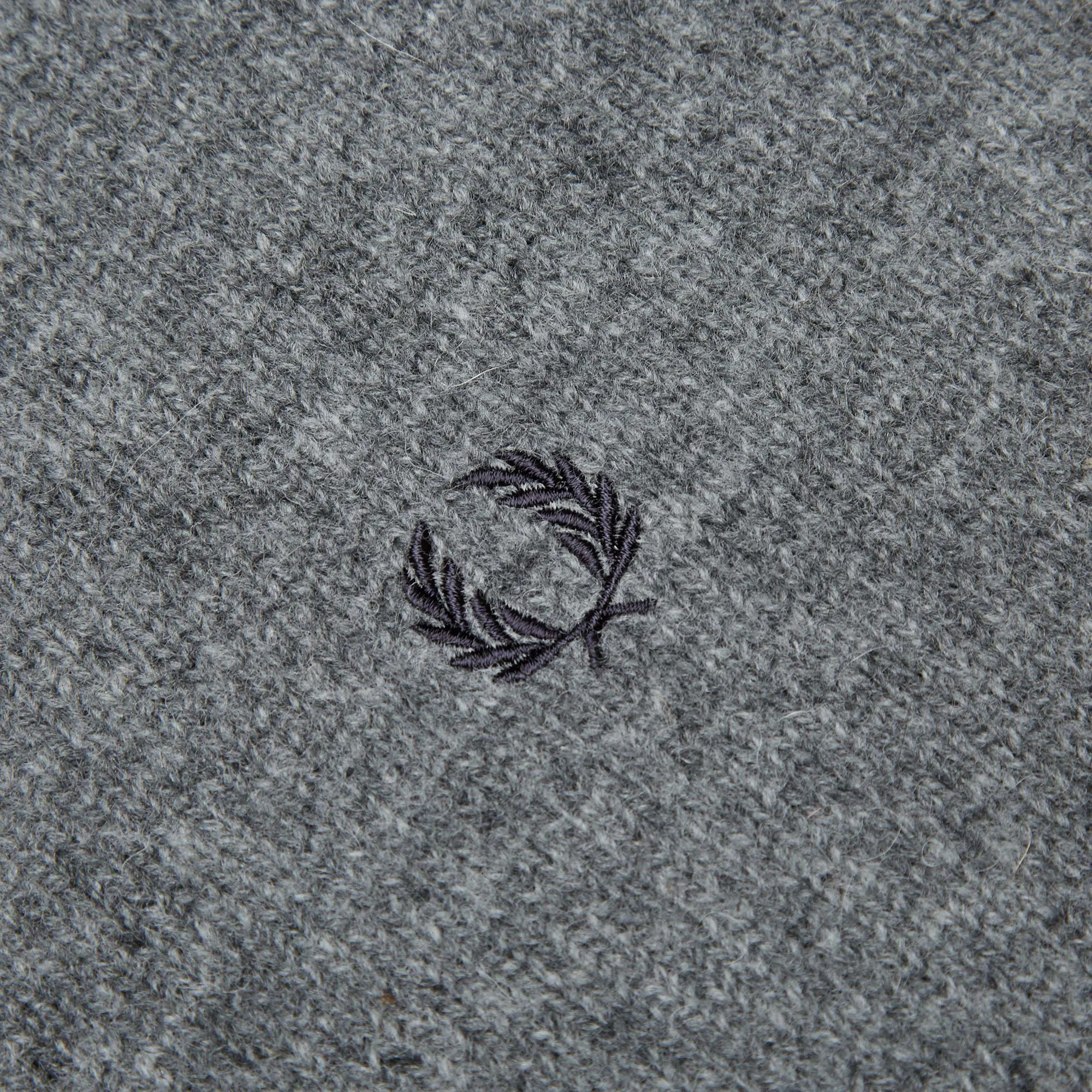 Fred Perry Shetland Wool V Neck SweaterGrey Marl