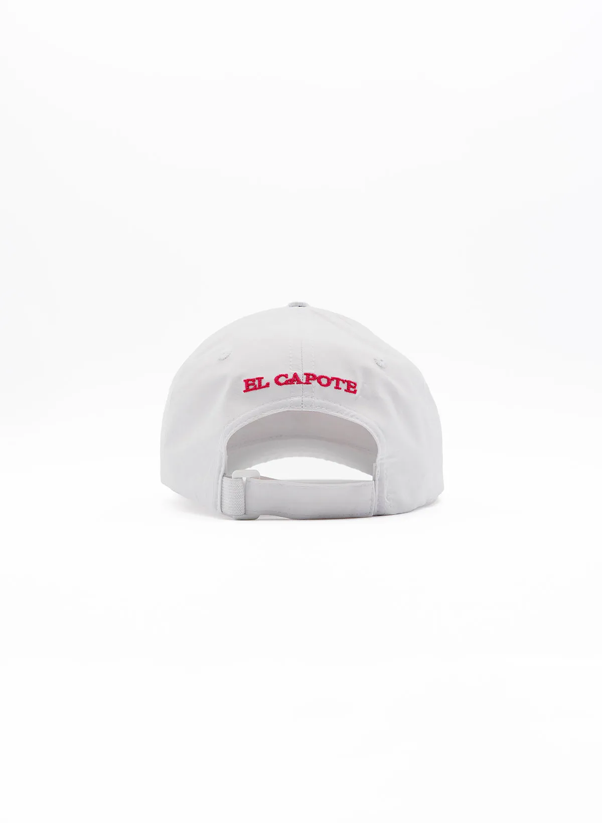 Gorra Blanca Capote Rosa