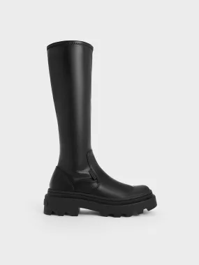 Indra Knee-High Boots - Black