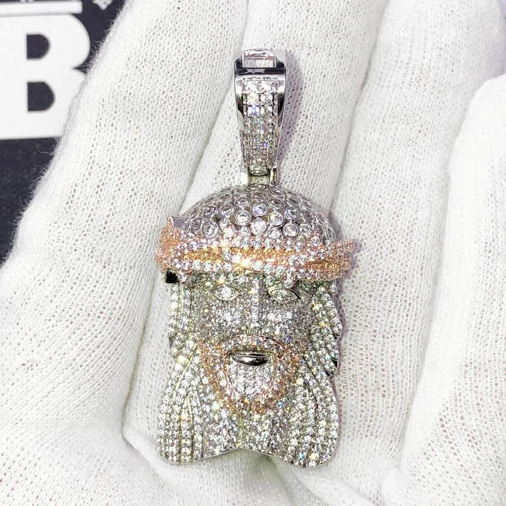 Jesus Pave VVS CZ Hip Hop Iced Out Pendant