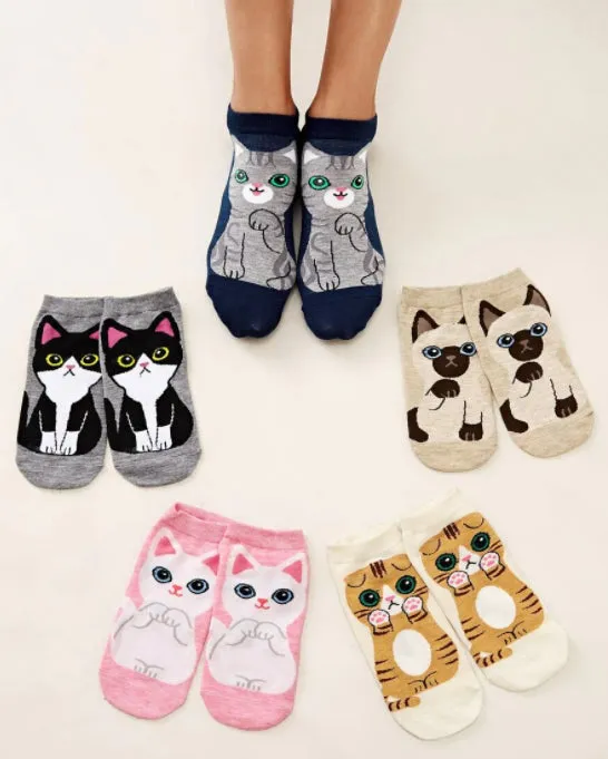 Kawaii Cute Ankle Socks - American Shorthair