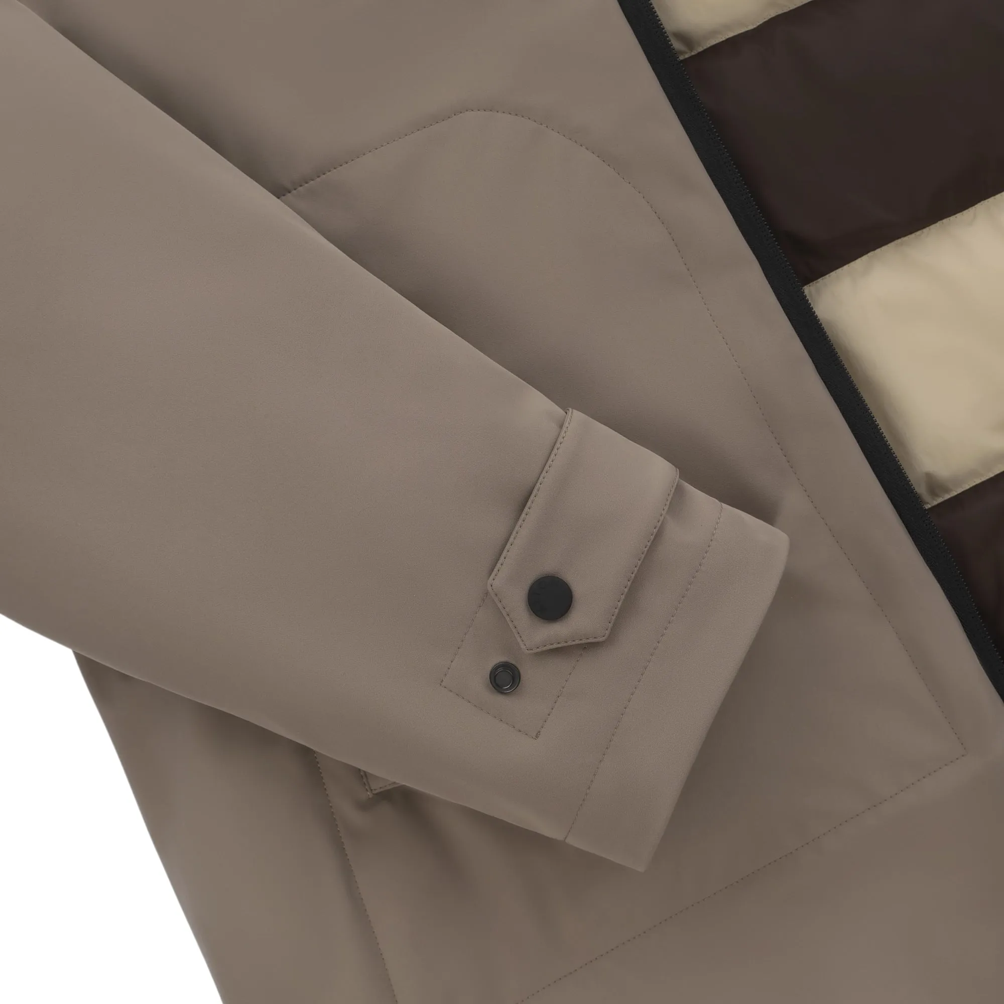  Kiton Hooded Hybrid Coat in Grey