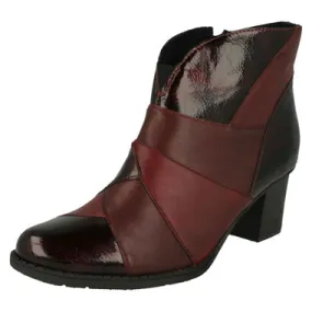 Ladies Rieker Heeled Ankle Boots Z7676