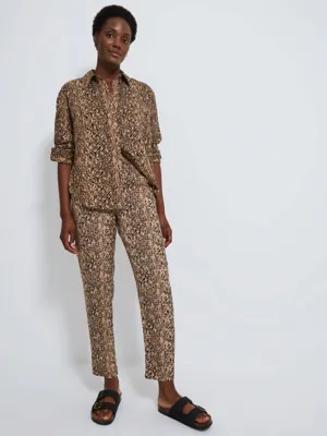 Light Brown Snake Print Lightweight Shirt | Women | George at ASDA