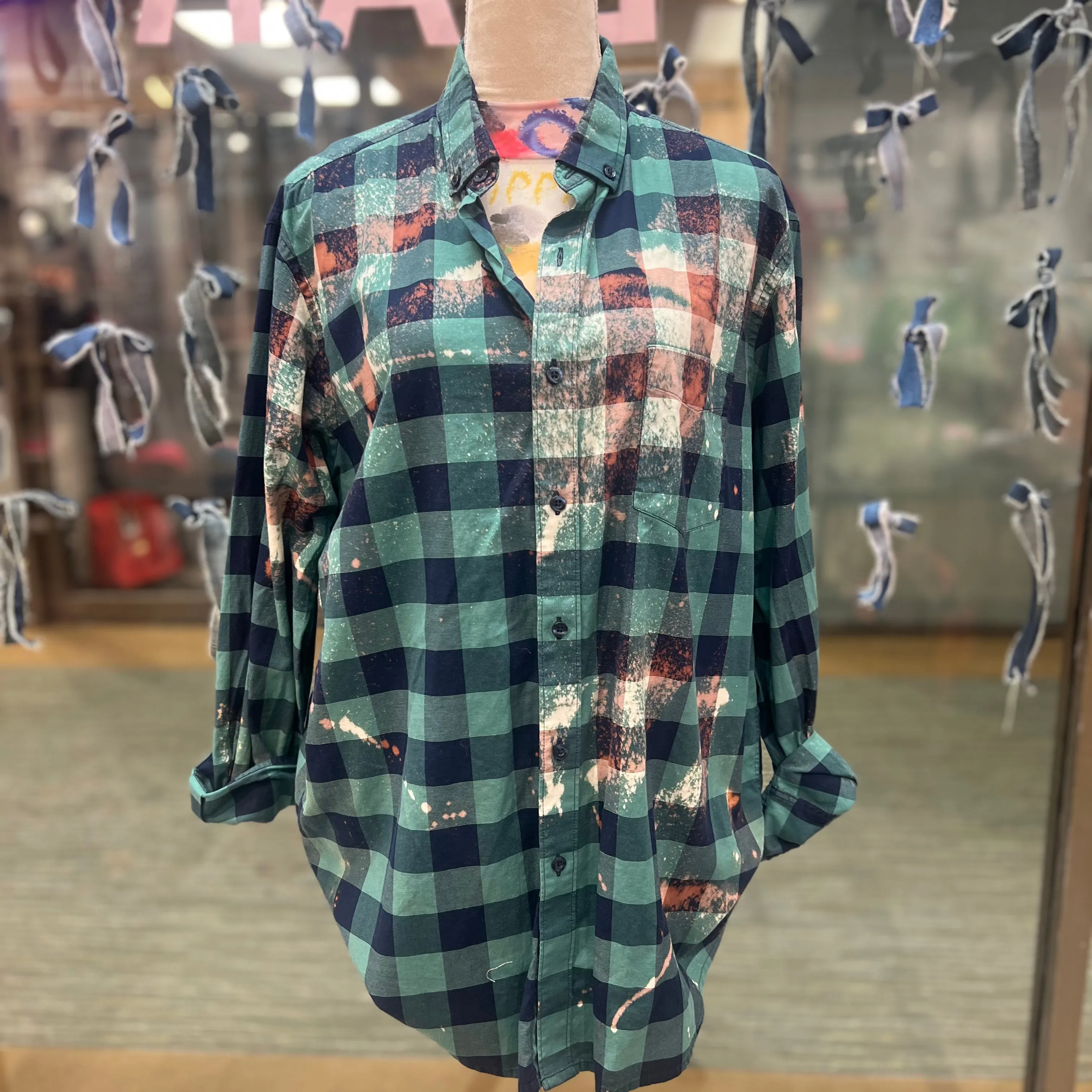 Lightweight Plaid Button up - X-Large