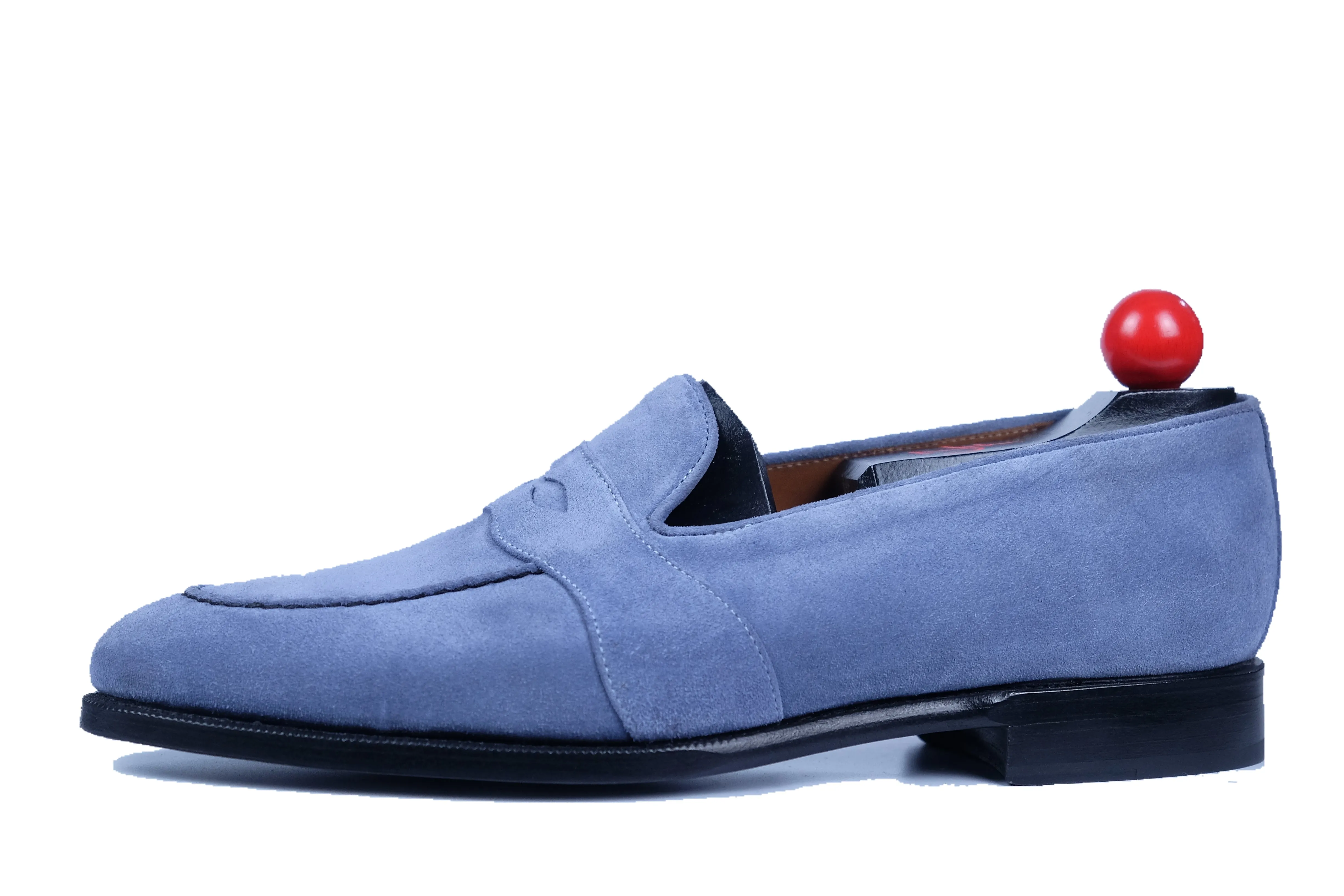 Madison - MTO - Powder Blue Suede - TMG Last - Single Leather Sole