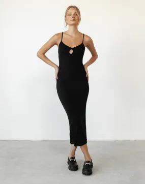 Mccarthy Midi Dress (Black)