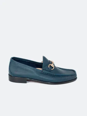 Mocasines 33 Nappa en color marino