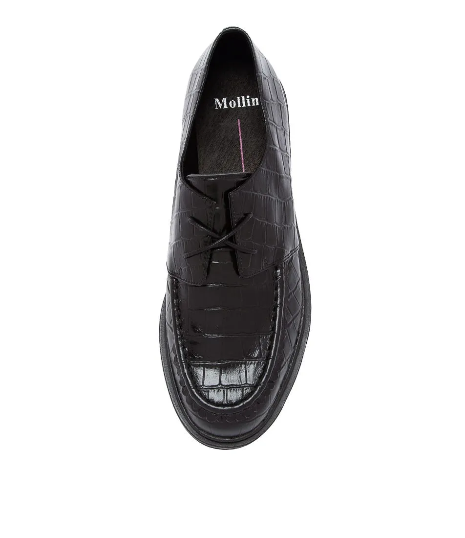 MOLLINI Geebah Black Leather Brogues