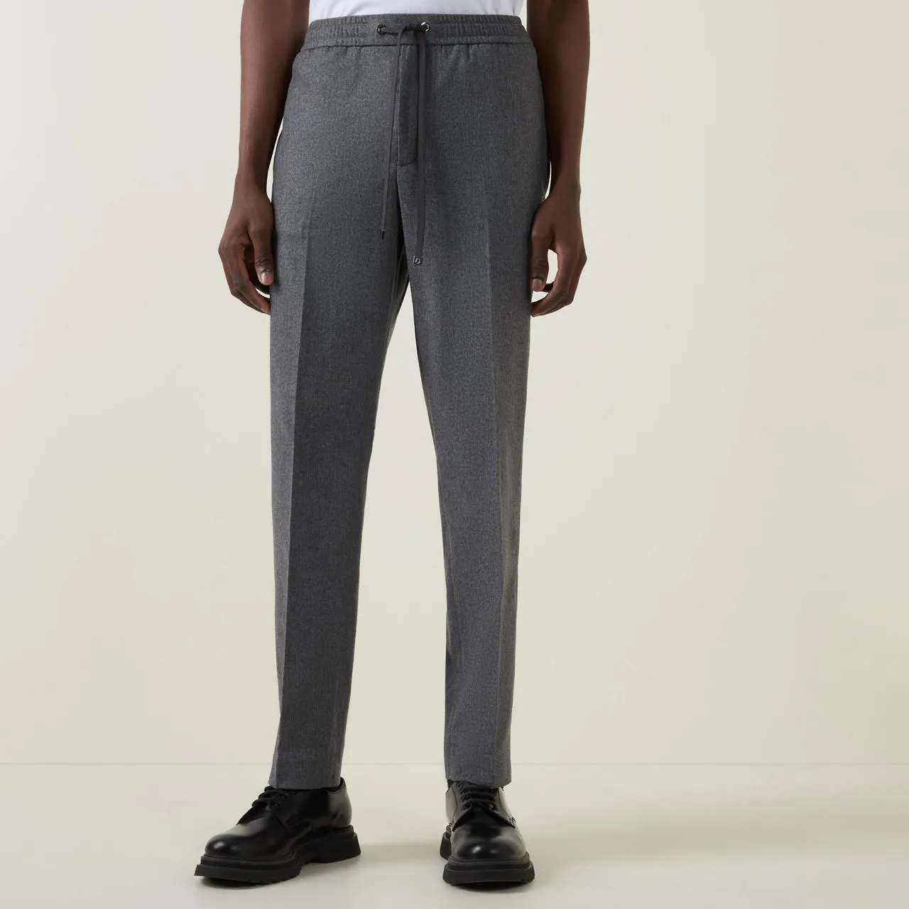 MONCLER Straight Leg Trousers - Grey