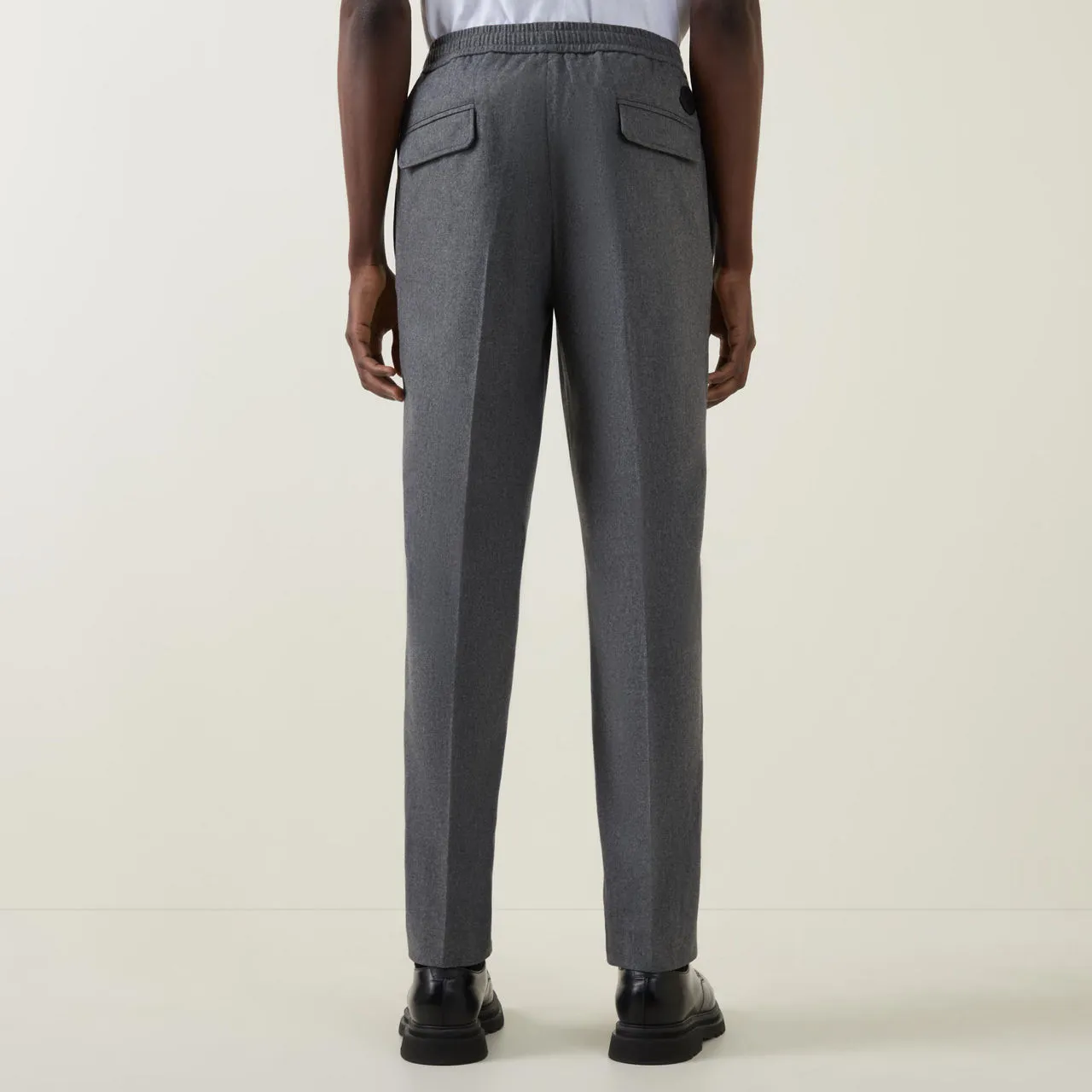 MONCLER Straight Leg Trousers - Grey