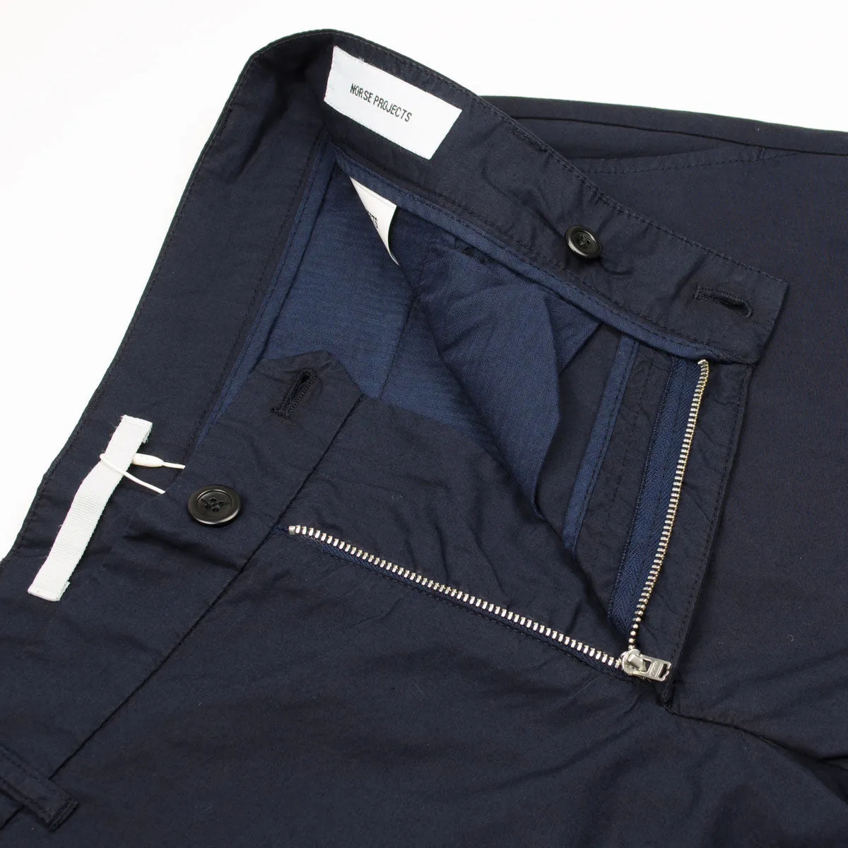 Norse Projects - Andersen Typewriter Flat Front Trouser - Dark Navy