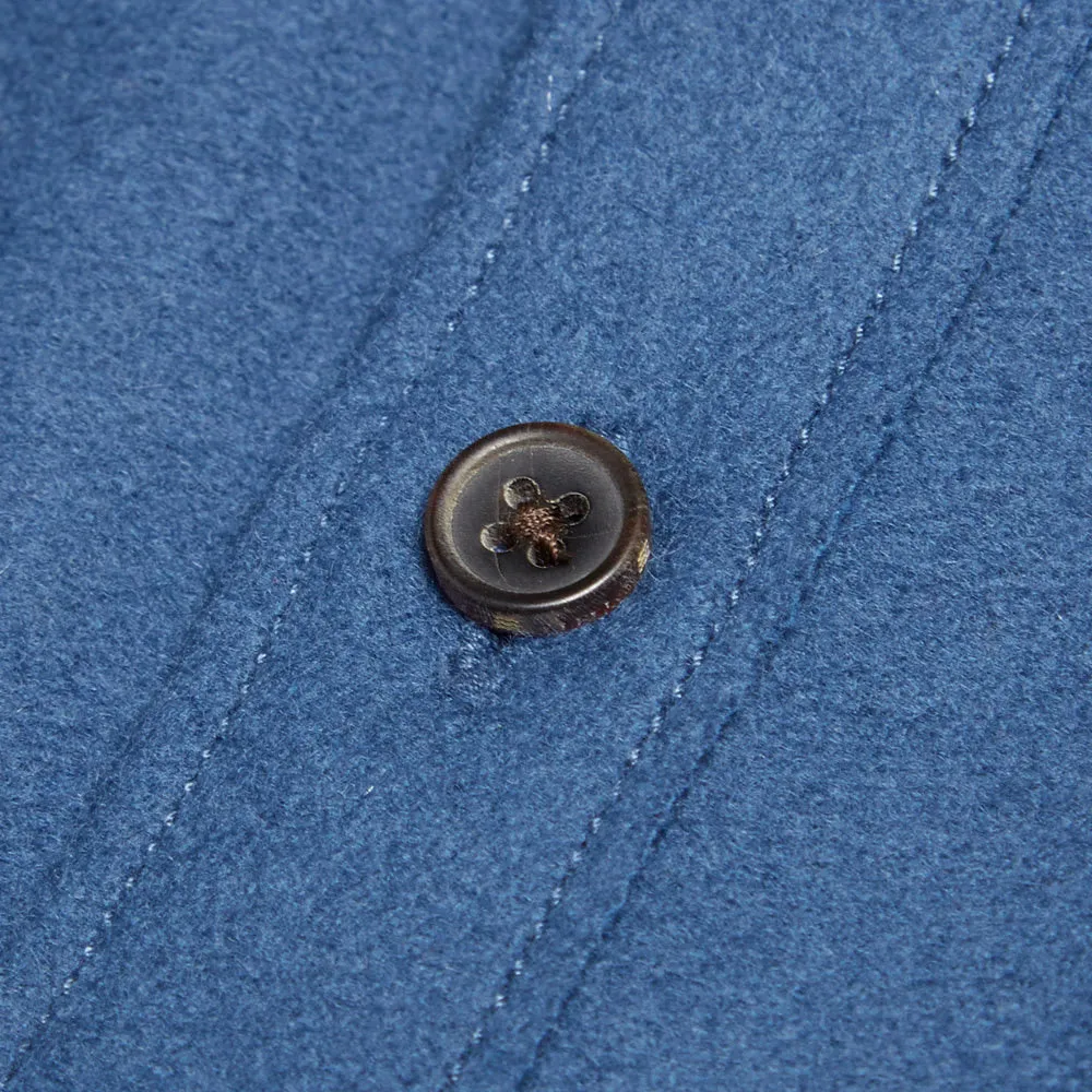 Norse Projects Jens Melton Wool ShirtLake Blue