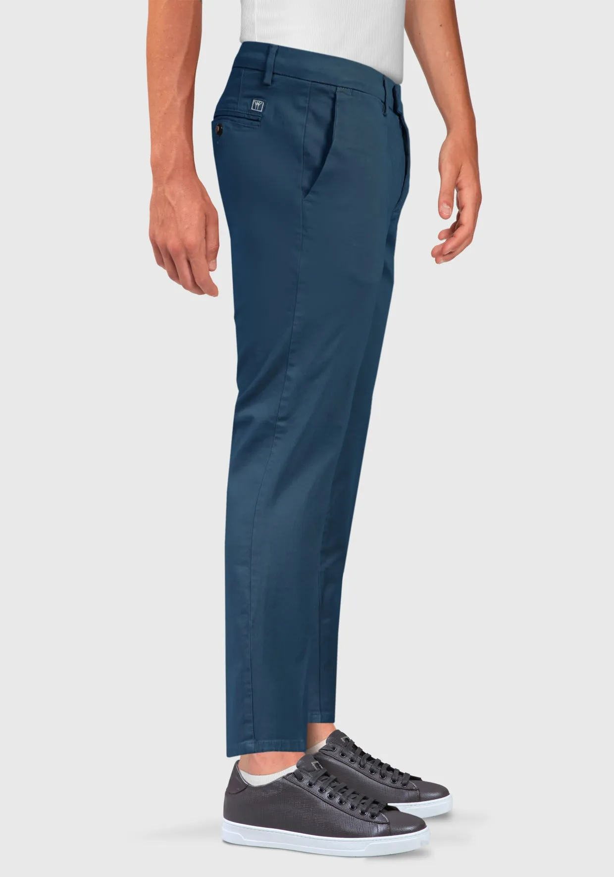 Pantalone Chinos Tasca America Cotone caldo - Ottanio