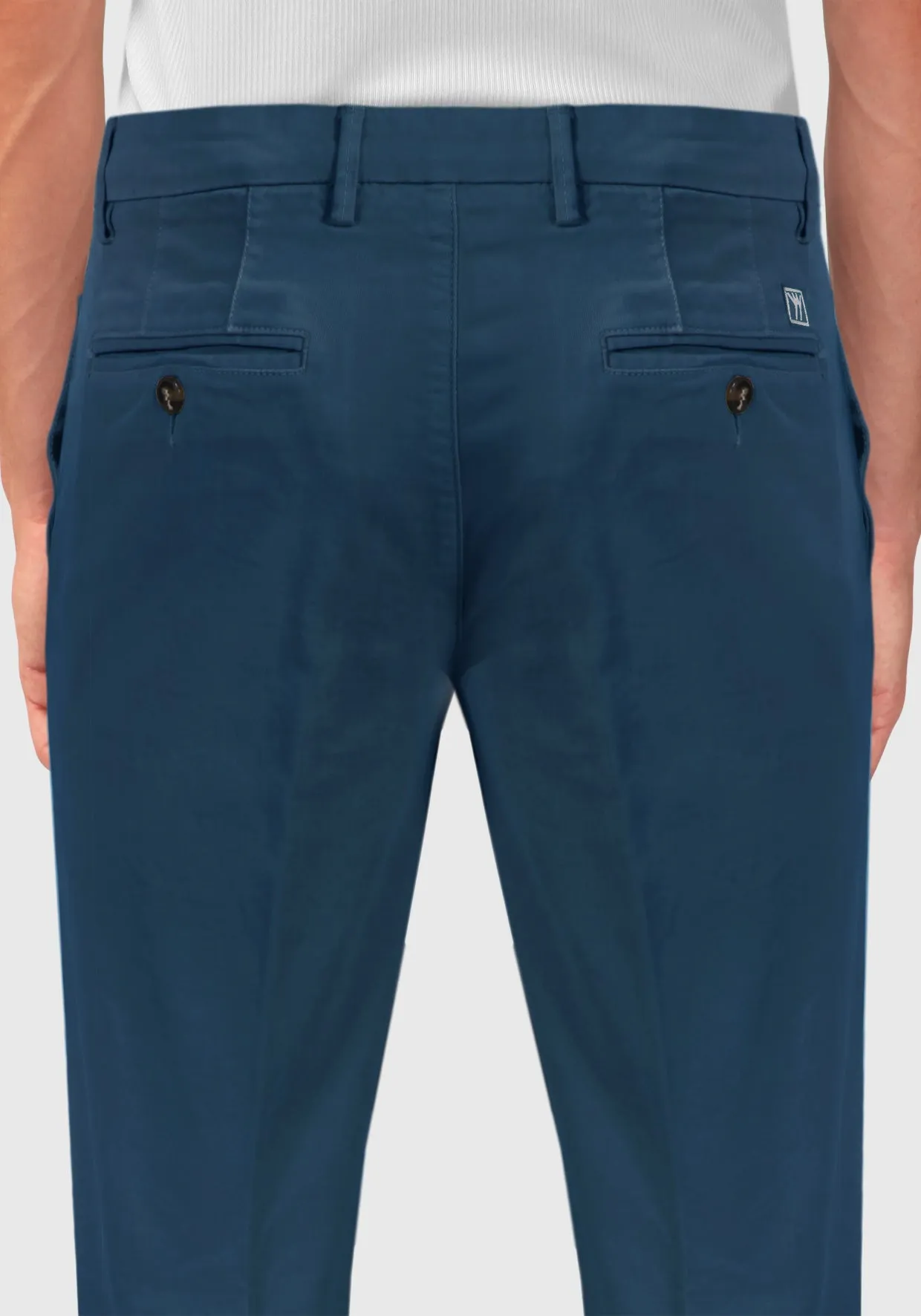 Pantalone Chinos Tasca America Cotone caldo - Ottanio