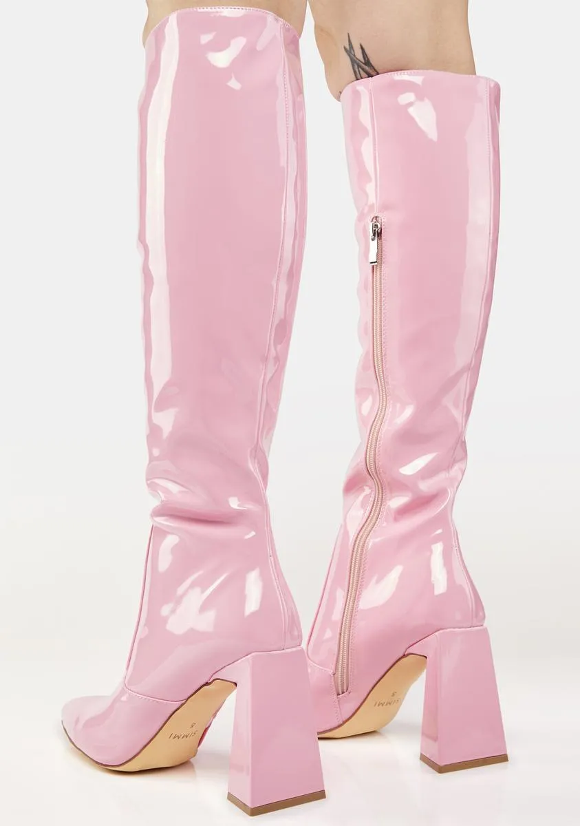 Pink Ricardo Knee-High Boots-