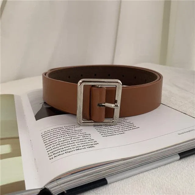 PU Leather Pin Buckle Belt