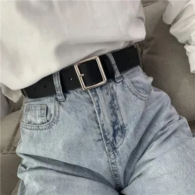 PU Leather Pin Buckle Belt