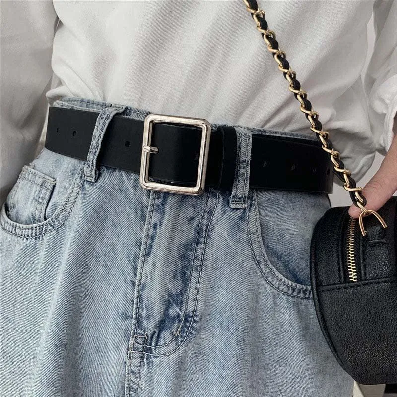 PU Leather Pin Buckle Belt