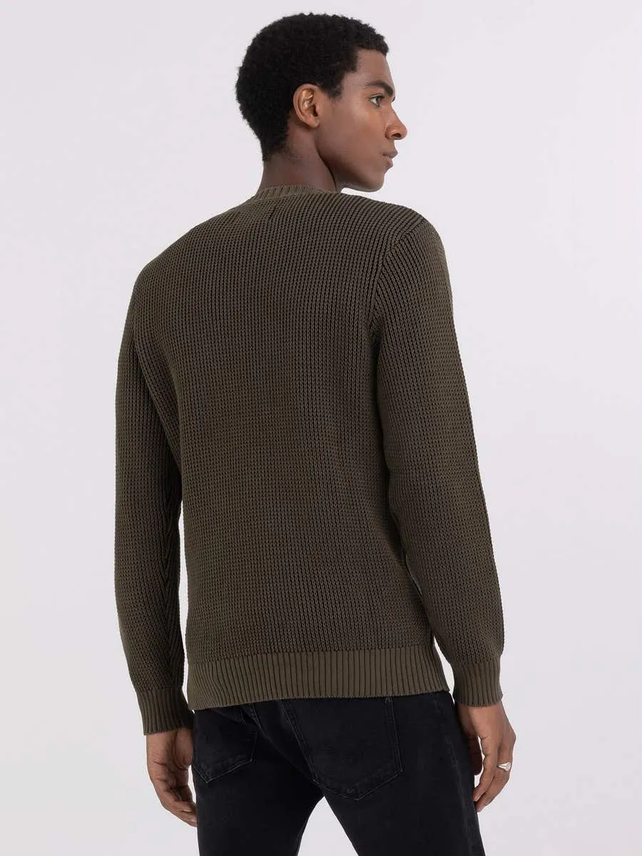 Replay Uk2515 G23520 Knit 238 Olive