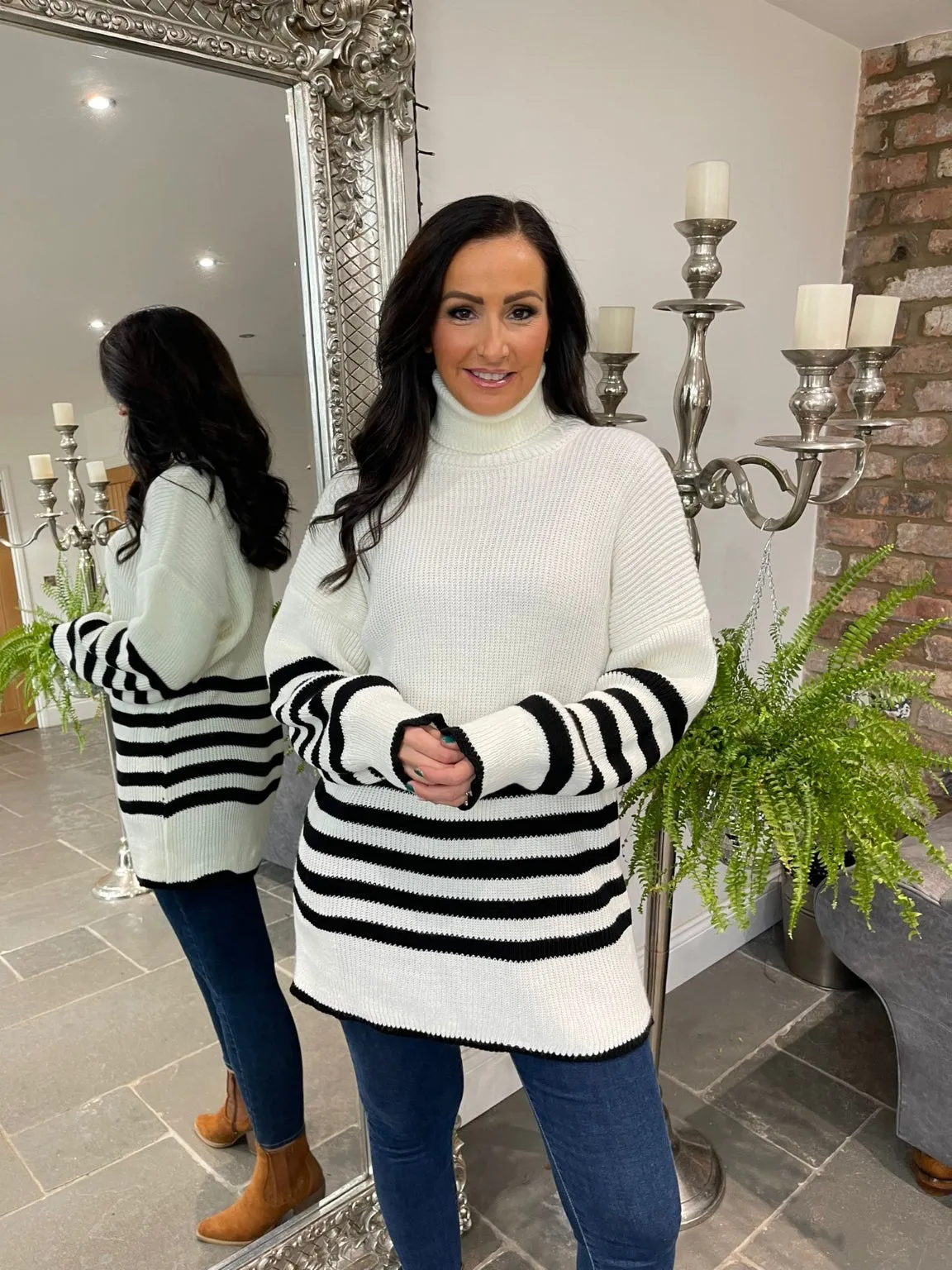 Ribbed Stripe Jumper Dixie