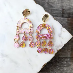 Scarlett Chandelier Earrings -  Cocktail Party - Acrylic Earrings