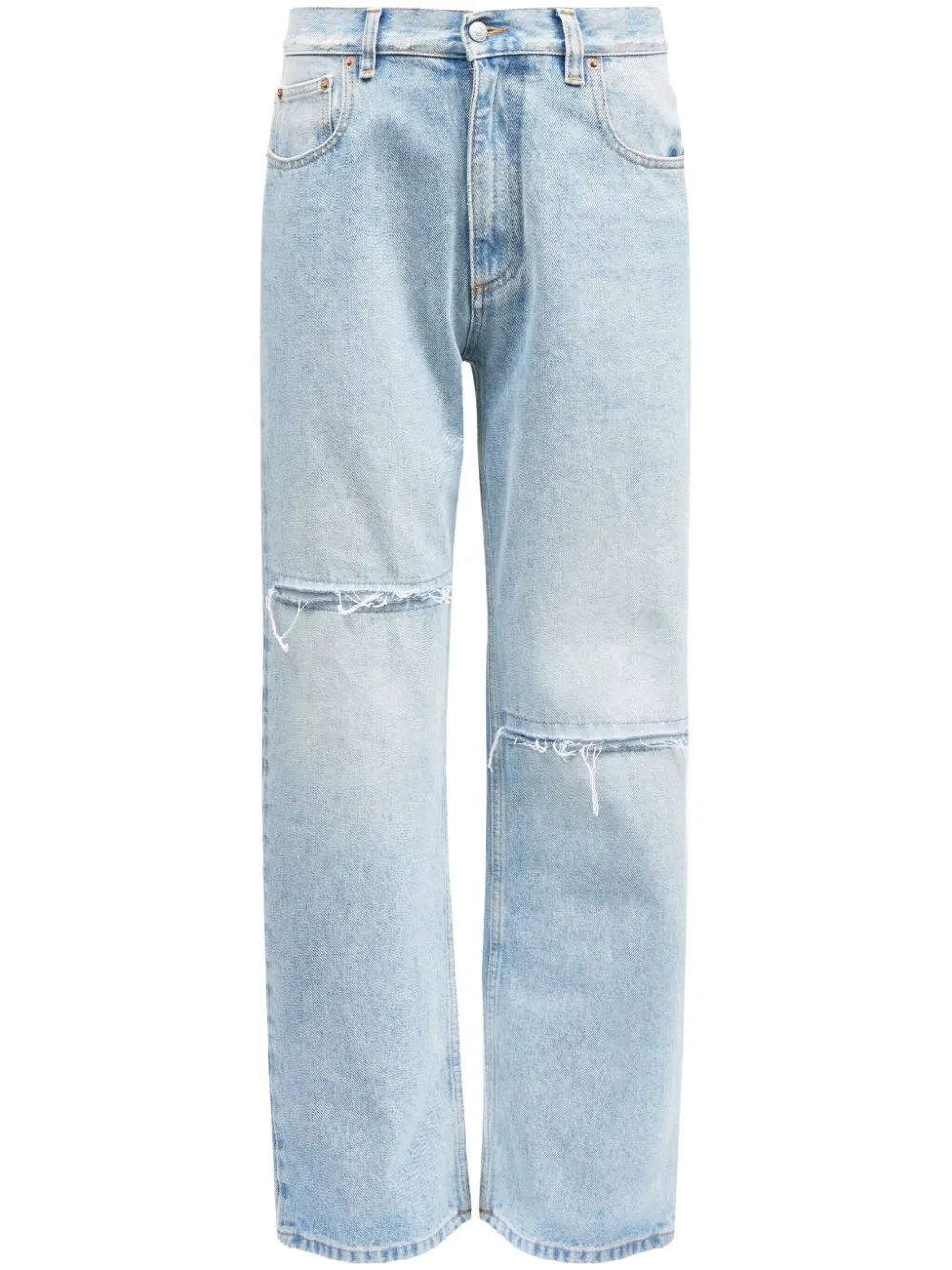 STRIAGH-LEG DENIM JEANS