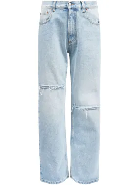 STRIAGH-LEG DENIM JEANS