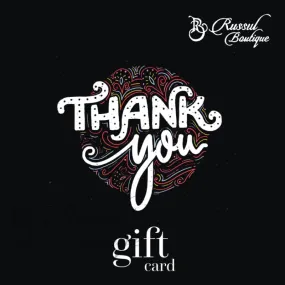 Thank You Gift Card