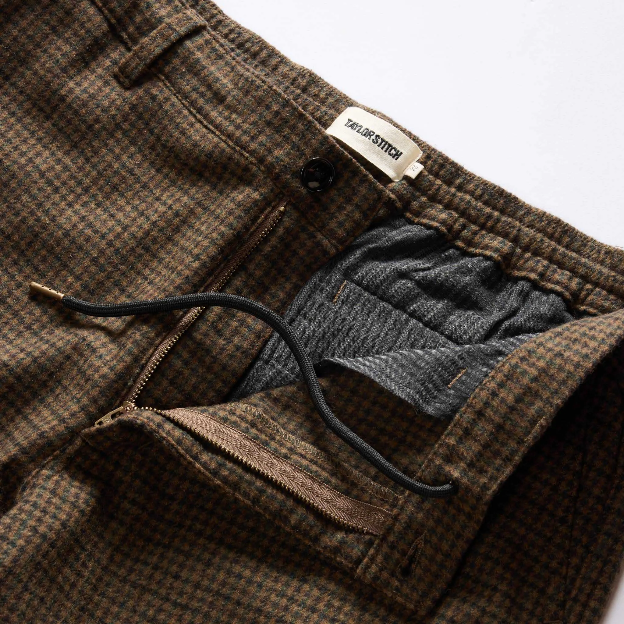 The Carmel Pant in Timber Guncheck