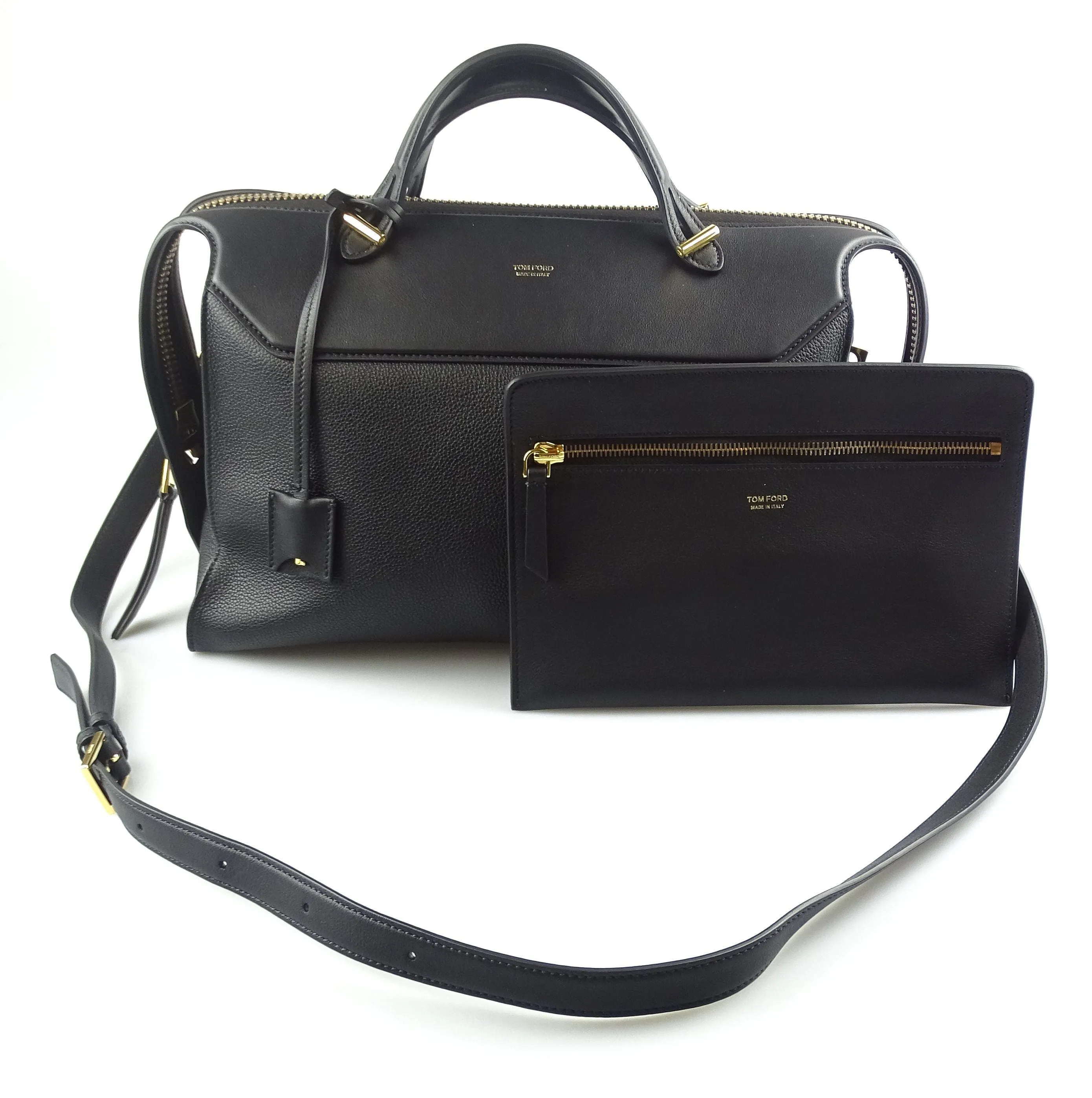 Tom Ford Edge Work Bag With Detachable Strap Black