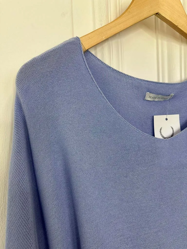 Two Pocket Knit - Cornflower