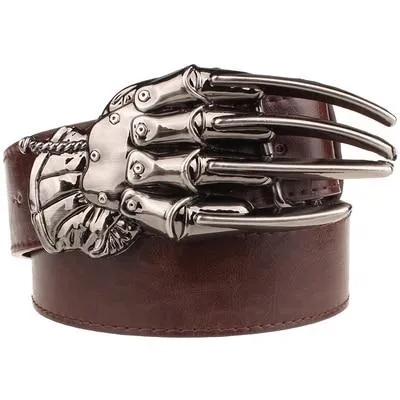 Unisex Rock Hip Hop Accessories Skull Claw Hand Bone Girdle Metal Belt