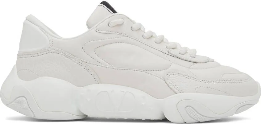 Valentino Garavani White Bubbleback Low Sneakers